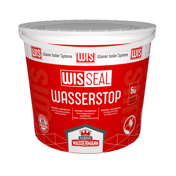 WISSEAL® WASSERSTOP Çok Hızlı Priz Alan Su Tıkama Harcı